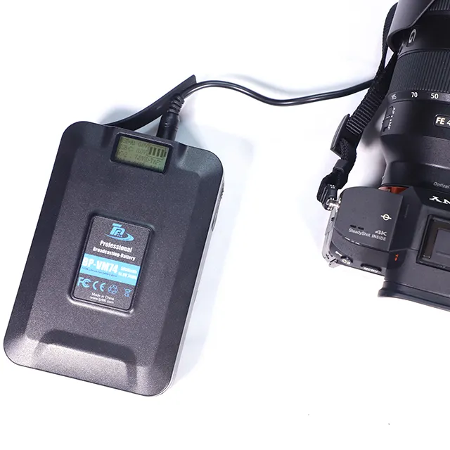 Hoge Capaciteit Draagbare Video Schieten 74wh V Lock V Mount Batterij Met Usb-C Poort Voor Sony Broadcast camcorder Video Light