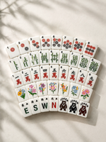 Ensemble de Mahjong Américain Zen en Bambou de Designer, 160 Tuiles, 4 Couches, Artisanat Acrylique Sandwich, Jeu Social de Luxe, Coffret Cadeau