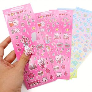Etiqueta adhesiva Kawaii Kiss Cut Pegatinas Proveedores Vinilo impermeable Hoja adhesiva personalizada Logotipo impreso - Product Image 3