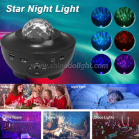 Proyector de luz LED de estrellas nocturnas, proyector láser de cielo, BT, altavoz de música, proyector Galaxy Star con Control remoto
