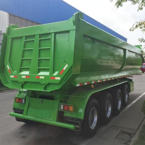 Semi-<span class=keywords><strong>remorque</strong></span> benne arrière hydraulique 4 essieux 45-80T Construction en acier 9800x2500x3500mm Shandong - Product Image 6