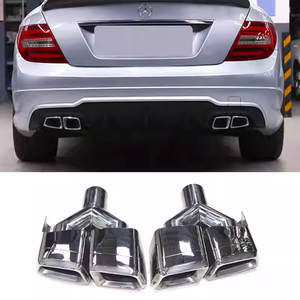 Kit de Modificación de Puntas de Escape para Mercedes Benz W218 CLS 320 Clase S 350 con Puntas Cuadradas Cuádruples para CLS <span class=keywords><strong>63</strong></span> AMG de Acero Inoxidable - Product Image 4