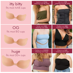 2025 New hotsale cleavage áo ngực liền mạch và chất kết dính được thiết kế với Silicone hình cốc và giảm dần cánh cho dễ dàng ứng dụng - Product Image 3