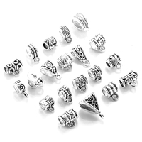 Perle en alliage de Zinc de couleur antique bricolage grand trou connecteur en métal perles convient aux bracelets porte-bonheur colliers pendentifs faisant R224