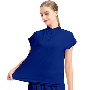 شعار شخصي طوق الماندرين 4 اتجاه تمتد ممرضة موحدة امرأة البوليستر دنة تناسب مريحة التمريض فرك الزي - Product Image 3