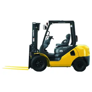 Find a well-preserved Komatsu fd50 forklift designed for a 5-ton load and powered by a reliable diesel engine, in good condition
