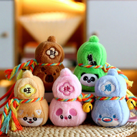 En gros, Porte-clés pendentif en peluche Fulu Gourd mignon, style dessin animé, pour sac, amusant et exquis, cadeau pour enfants