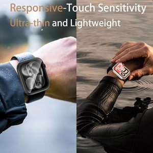 Étui étanche en PC anti-chute personnalisé avec verre intégré pour Apple Watch Series 40/42/44/46mm, protection d'écran pour montre intelligente - Product Image 3