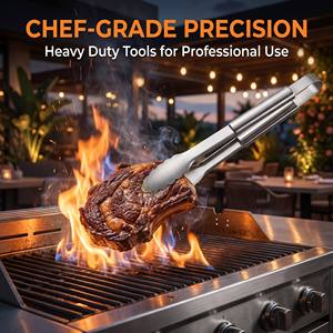 <span class=keywords><strong>Kit</strong></span> d'accessoires <span class=keywords><strong>de</strong></span> barbecue haut <span class=keywords><strong>de</strong></span> gamme 5 pièces en acier inoxydable avec sac cadeau pour hommes, idéal pour les grillades en plein air - Product Image 3