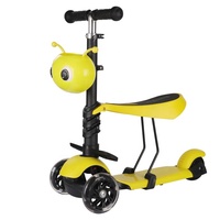 Vente en gros de trottinettes pour enfants avec siège, trottinettes auto-équilibrantes pour enfants avec panier de dessin animé