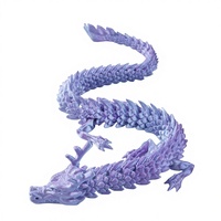 Mainan Koleksi Anak-Anak Naga Cina Mini yang Menggemaskan, Ramah Lingkungan, Terbuat dari PLA, Dicetak 3D, Berwarna-warni, dan Dapat Digerakkan