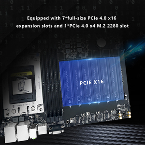 เมนบอร์ดเซิร์ฟเวอร์คู่ รองรับโปรเซสเซอร์ EPYC 7002 7003 ซีรีส์ ซ็อกเก็ต SP3 ซีพียูออนบอร์ด 16xDDR4 PCIe 4.0 X16 สล็อต H12D-16D EPYC - Product Image 3