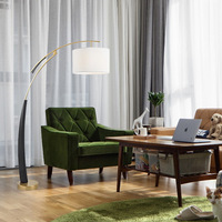 Lampe sur pied moderne LED noire Arc Nordique 2026 pour salon, chambre à coucher, bureau, décoration, éclairage, 80 interrupteurs, contrôle 30000 lampes