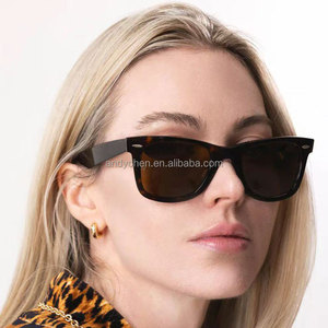 Gafas de sol polarizadas RB2140 para hombre, marcos negros clásicos, gafas de diseñador cuadradas, lentes verdes para mujer, gafas de moda de <span class=keywords><strong>50mm</strong></span> - Product Image 6