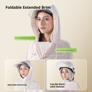Veste <span class=keywords><strong>de</strong></span> cyclisme double pour vélo/vélo électrique/moto/scooter, poncho imperméable, <span class=keywords><strong>cape</strong></span> - Product Image 2
