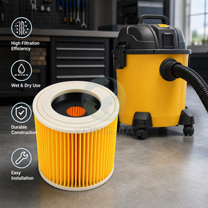 Filtre à vide OEM/ODM SuzhouYJ pour aspirateurs <span class=keywords><strong>Karcher</strong></span> 6.414-552.0 <span class=keywords><strong>WD2</strong></span>.200 WD3.500, filtre HEPA, <span class=keywords><strong>pièces</strong></span> <span class=keywords><strong>détachées</strong></span> pour <span class=keywords><strong>aspirateur</strong></span> - Product Image 4