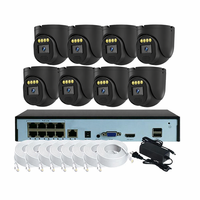 Système de caméra de sécurité extérieure intelligente 4K 8MP POE, kit NVR CCTV IP 8 canaux, vision nocturne couleur