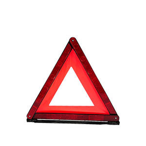 Señal de advertencia de carretera, triangular reflectante, rojo, ECE R27, gran oferta - Product Image 2