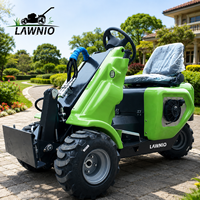 Chargeuse compacte LAWNIO certifiée CE EPA EuroV ISO, à transmission hydraulique intégrale, machine polyvalente pour vignobles