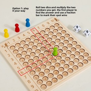 Gioco da Tavolo per la Memorizzazione della Tabella di Moltiplicazione 9x9 per Studenti delle Scuole Elementari, Strumento Didattico per l'Apprendimento della Matematica - Product Image 4