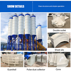 Hengyou xách tay xi măng Silo 50ton 100ton 200ton 500ton Chất lượng cao dọc lưu trữ xi măng Silo bắt vít Silo - Product Image 3