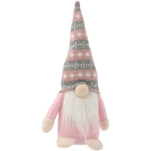 Natale più venduto gnomi bambola elfo per le vacanze di Natale decorazioni per la casa decorazioni in tessuto Natale rosa Natale Gnome bambole