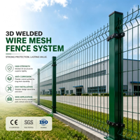 Clôture en treillis 3D à faible entretien et anti-corrosion, idéale pour les projets résidentiels en Europe, parfaite pour les jardins, parcs et ceintures vertes.