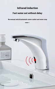 Hlk hiện đại tự động cảm biến vòi nước thông minh touchless phòng tắm bồn rửa tap hiệu quả cho khách sạn công cộng washrooms phòng tập thể dục đồng gốm - Product Image 3