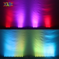 Lumière de lavage de mur à LED contrôlée par 18 sections 18*10W RGBW 4in1 pour Club Bar Wedding Livehouse