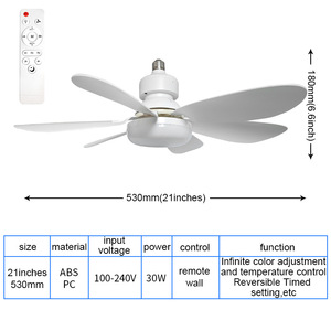 <span class=keywords><strong>Ventilador</strong></span> <span class=keywords><strong>de</strong></span> <span class=keywords><strong>Techo</strong></span> con Forma <span class=keywords><strong>de</strong></span> Flor, LED Blanco, Control Remoto, Portalámparas E27, Tamaños <span class=keywords><strong>de</strong></span> Aspas <span class=keywords><strong>de</strong></span> 420mm/520mm, Diseño Agi32 - Product Image 1