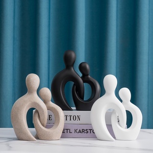 Figura astratta nordica moderna scultura fatta a mano transfrontaliera abbraccio camera da letto ingresso decorazione Desktop <span class=keywords><strong>di</strong></span> coppia decorazione per la <span class=keywords><strong>casa</strong></span> - Product Image 1