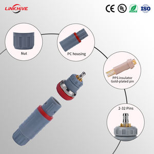 맞춤형 디자인 3P TGG 플라스틱 커넥터 의료용 커넥터 어댑터 맞춤형 의료 케이블 어셈블리 원형 푸시풀 커넥터 - Product Image 4