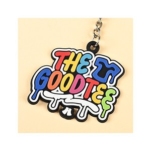 Customized Silicone Keychains Irregular Shape Zinc Alloy Chain Non Toxic Cartoon Design For Bag Car Accessories - Product Image 3