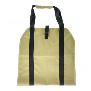 Sac de rangement pour bois de chauffage en <span class=keywords><strong>toile</strong></span> enduite de cire, sac de transport portable pour bois d'extérieur, sac à main multifonctionnel pour bois de chauffage, modèle - Product Image 6