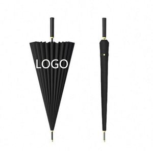 WSY495 24K Golf Straight Custom With Logo Polyester Gift Price Fancy Promotional Luxury Sun Umbrella - Product Image 2