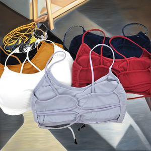 Soutien-gorge Quotidien Sans Coutures de Haute Qualité pour Femme, Sexy, Type Tube Top, Dos Nu, Sans Armature, Respirant, en Nylon, Bretelles Halter, Bonnet Complet - Product Image 2