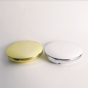 Poudre compacte et brillante, couleur or, luxe, personnalisé avec miroir, étui à poudre compacte pour visage et cylindre, emballage de presse - Product Image 5