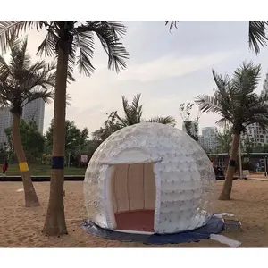 Fiesta al aire libre tamaño personalizado retardante de fuego impermeable gran iglú inflable tienda de campaña para alquiler