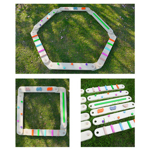 <span class=keywords><strong>Poutre</strong></span> d'équilibre et planche <span class=keywords><strong>en</strong></span> <span class=keywords><strong>bois</strong></span> pour enfants de 3 à 6 ans, équipement d'entraînement tactile intérieur/extérieur avec pont unique - Product Image 2