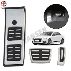 Car accelerator brake foot rest pedal pad protection anti slip cover for Audi A4L 2017-2019