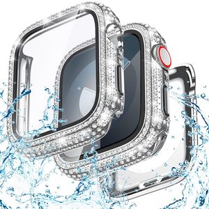 ฟิล์ม PC ฝังเพชรกันน้ำปกป้องเต็มรูปแบบดรอปชิปสำหรับ <span class=keywords><strong>Apple</strong></span> <span class=keywords><strong>Watch</strong></span> S10 S9 <span class=keywords><strong>S8</strong></span> - Product Image 3