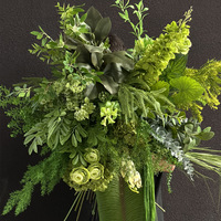 Fleurs artificielles en soie vertes pour événements forestiers, arrangements floraux de salle, murs de fleurs pour allées.