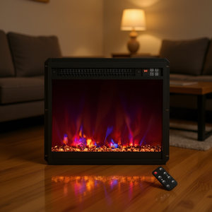 Chimenea Eléctrica Empotrable de 18, 23 y 26 Pulgadas con Control Remoto, Solución de Calefacción Independiente para el Hogar - Product Image 2