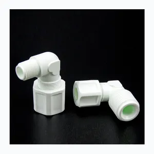 Customized PP 90 Degree Male Deg Elbow Plastic Joint PP Male Elbows Compression Fittings Pipe Joint Elbow