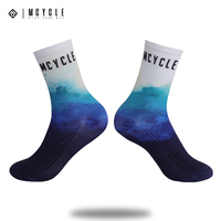 MCYCLE Impression par sublimation 3D Chaussettes sportives écologiques absorbant la sueur Chaussettes tricotées complètes pour le logo du corps d'été
