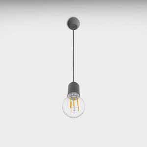 Suspension intérieure grise fantasia e27 ip20, boîte visuelle - idéale pour l'éclairage décoratif en intérieur. - Product Image 1