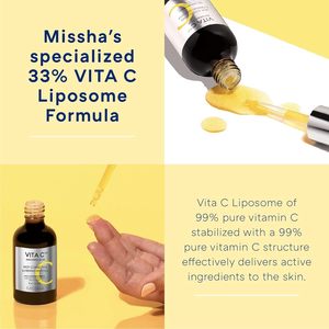 สำหรับ Misha Duo Vita C PLUS Spot correcting Ampoule 99% บริสุทธิ์วิตามินซีทำความสะอาดผิวหน้าดีท็อกซ์รูขุมขนอย่างล้ำลึก - Product Image 1
