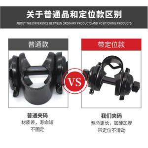 คลิปหนีบอานจักรยาน อลูมิเนียมอัลลอยด์ สีดำ ทนทาน สไตล์มินิมอล อุปกรณ์เสริมอะแดปเตอร์อานจักรยานเสือภูเขา - Product Image 5