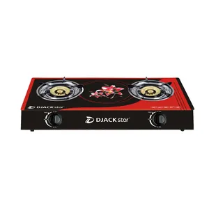 DJACK STAR 8002B fogão a gás fornecedor dourado com design queimador preço razoável cooktop fogão a gás