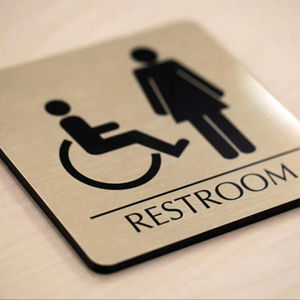 2025 nouveaux numéros de <span class=keywords><strong>maison</strong></span> personnalisés intérieur acrylique toilettes Braille toilette porte plaques signe salle de bain signe - Product Image 6